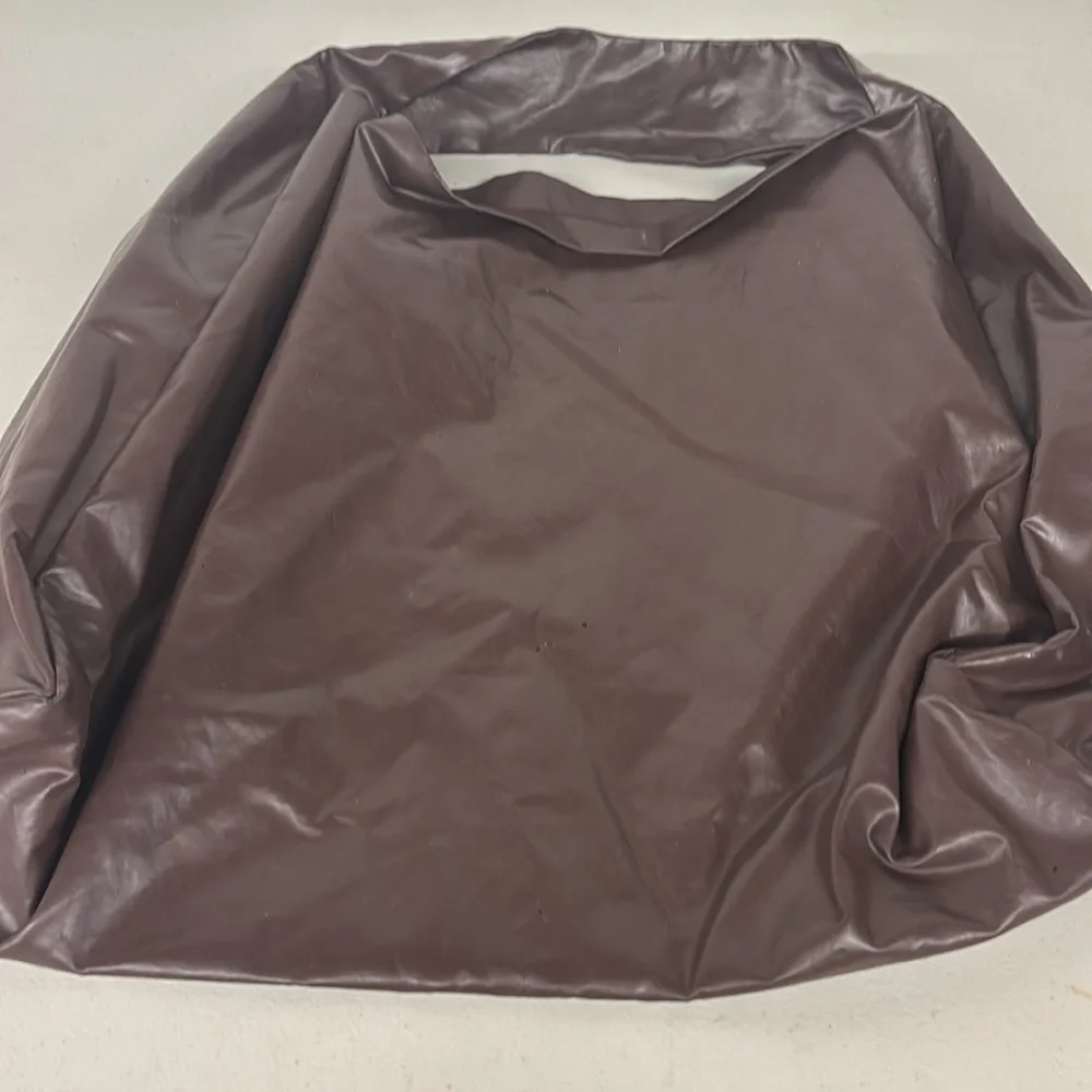 1 DAY SALE Kassl editions Tote shoulder skai dark brown faux leather tote bag